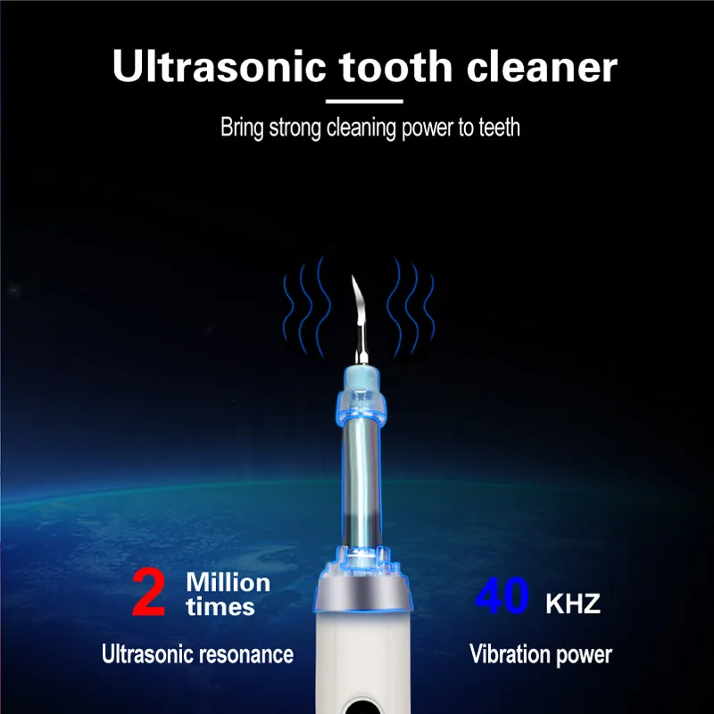 Dental Scaler Ultrasonic Tooth Cleaner Stone Removal Electric Sonic Plaque Remover for Teeth Stain Tartar Calculus whitening 4