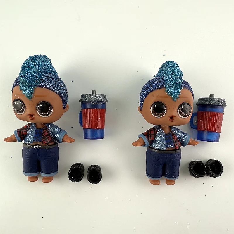 1set Punk Boy lols 8cm Sister Girl Doll Rare Styles Limited