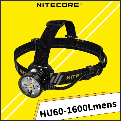 

Налобный фонарь NITECORE HU60 с питанием от USB, 1600 лм