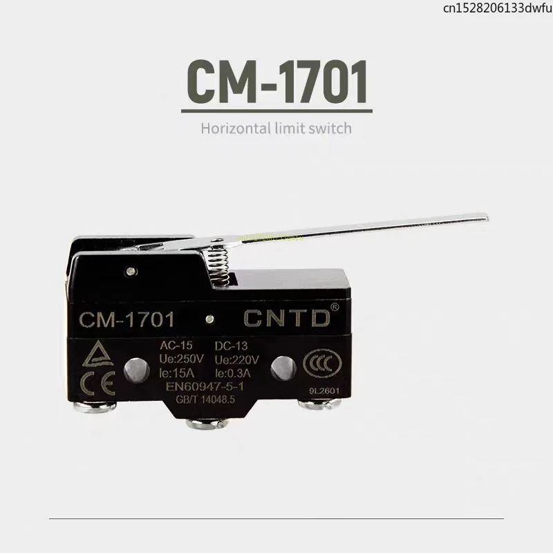 CNTD 전기 마이크로 스위치 CM-1701 수평 리미트 트래블 스위치 셀프 리셋팅 롱 핸들