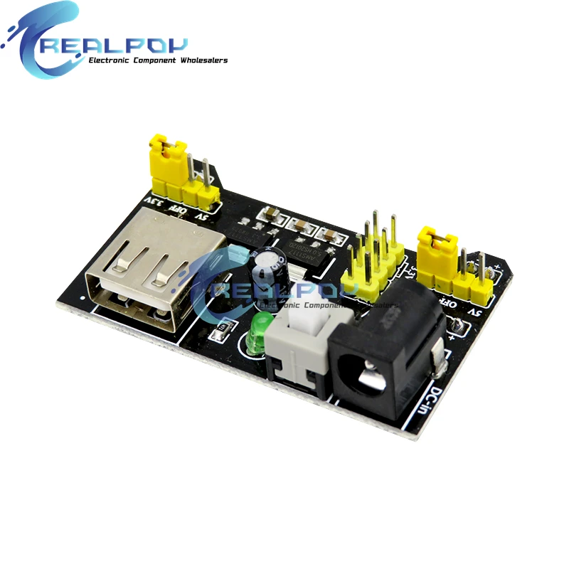 MB102 Breadboard Dedicated Power Supply Module Mini USB Black White 2 Way 3.3V 5V MB-102 Solderless Bread Board image 3