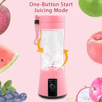 1Pc Portable Fruit Juice Blenders Summer Personal Electric Mini Bottle Home USB 6 Blades Juicer Cup Machine For Kitchen 2