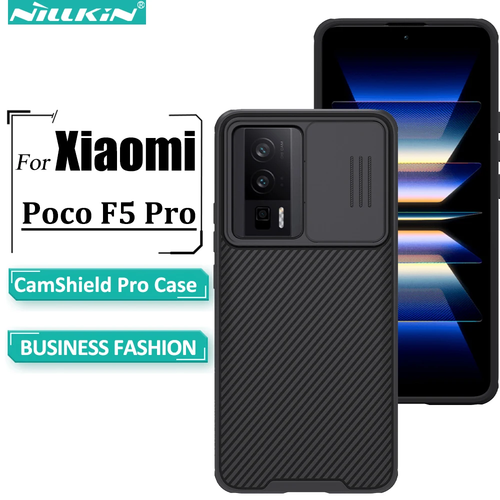 

Nillkin for Xiaomi Poco F5 Pro Case, CamShield Pro Case with Slide Camera Cover Protector Hard PC+TPU Cover