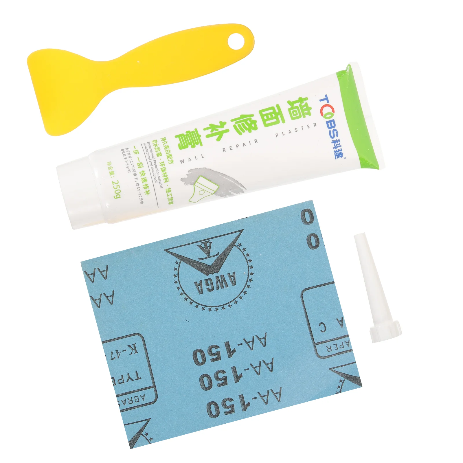 1 Set Wall Mending Agent Drywall Wall Repair Paste Repair Cream Kit with Sandpaper Scraper drywall patch kit