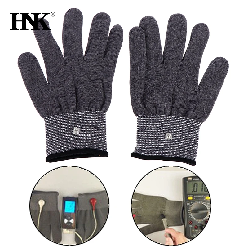 

S/M/L Size Conductive Electrotherapy Massage Electrode Gloves Relax Shock Wire Tens Machine Therapy Hand Massager Tool