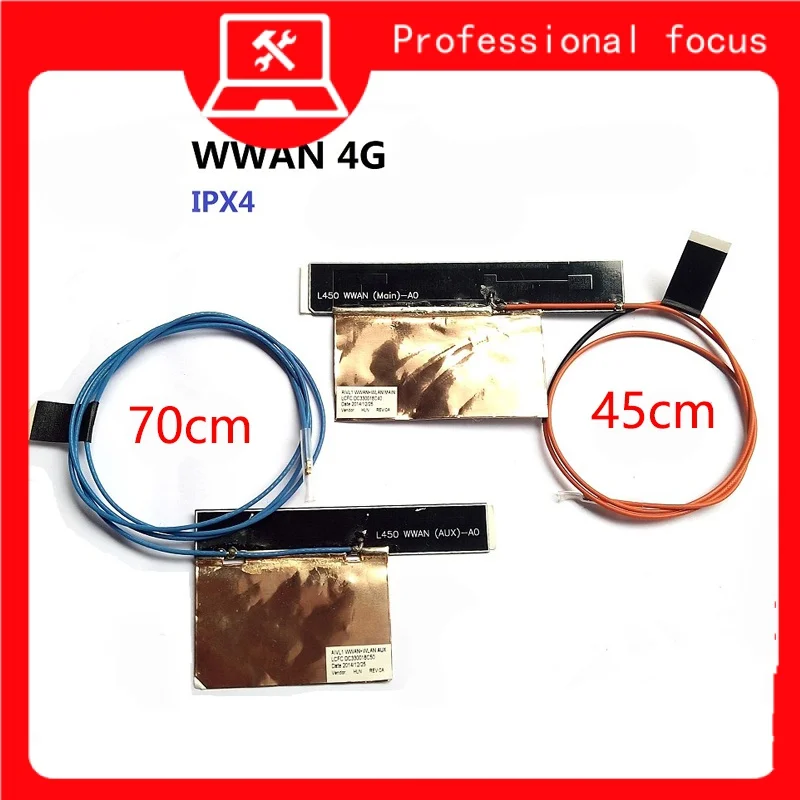 

Laptop WLAN WWAN Antenna Kit Replacement for Lenovo ThinkPad P53 T480 X280 X395 L850-GL 4G 01YR494 01YR495 DC33001H800 10