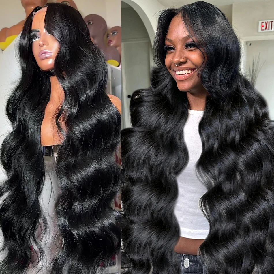 Human Hair Wigs For Women Brazilian Remy Body Wave 13x6 HD Transparent Lace Frontal 13x4 Wate Wave Front