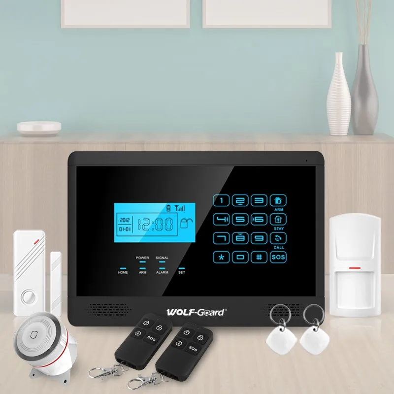 Self defense products Tuya WIFI Smart home Gsm Alarm Security Alarm System Support Alexa and google