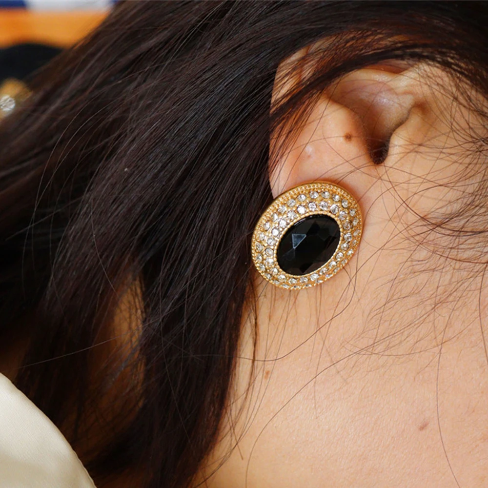 Vintage  Temperament Rhinestone necklaces Earrings for women's Girl party gift  Jewelry wholesale