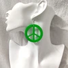 Voikukka Jewelry 2022 New Product Acrylic Pendant Anti War Logo Peace Pattern Fashion Dangle Earrings For Women Gifts 4