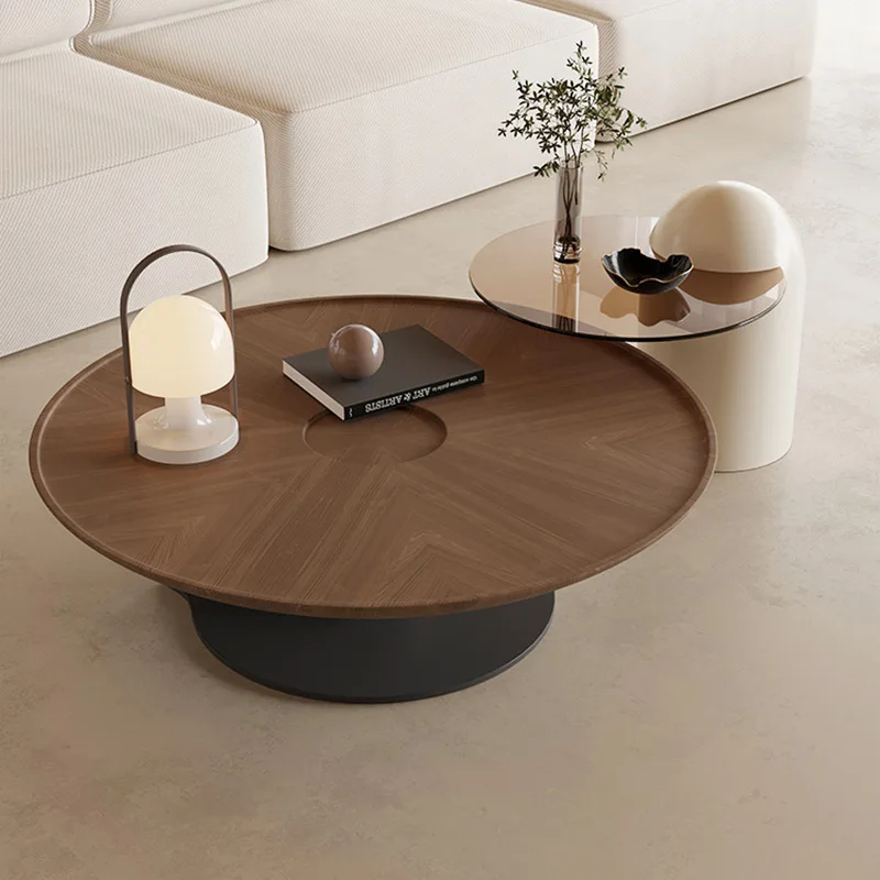 

Luxury Room Coffee Table Modern Design Floor Small Round Italian Aesthetic Coffee Table Minimalist Muebles Living Decoration