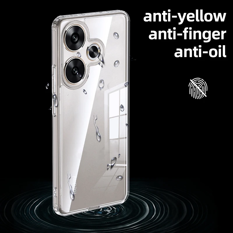 Matte Frosted & Transparent Ice Crystal Shockproof Rugged Protective Armor Case