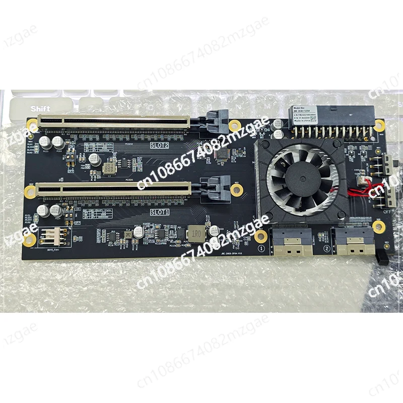 더블 와이드 듀얼 슬롯 그래픽 카드 홀더 패스스루 x8x8 확장 PEX8749PC..