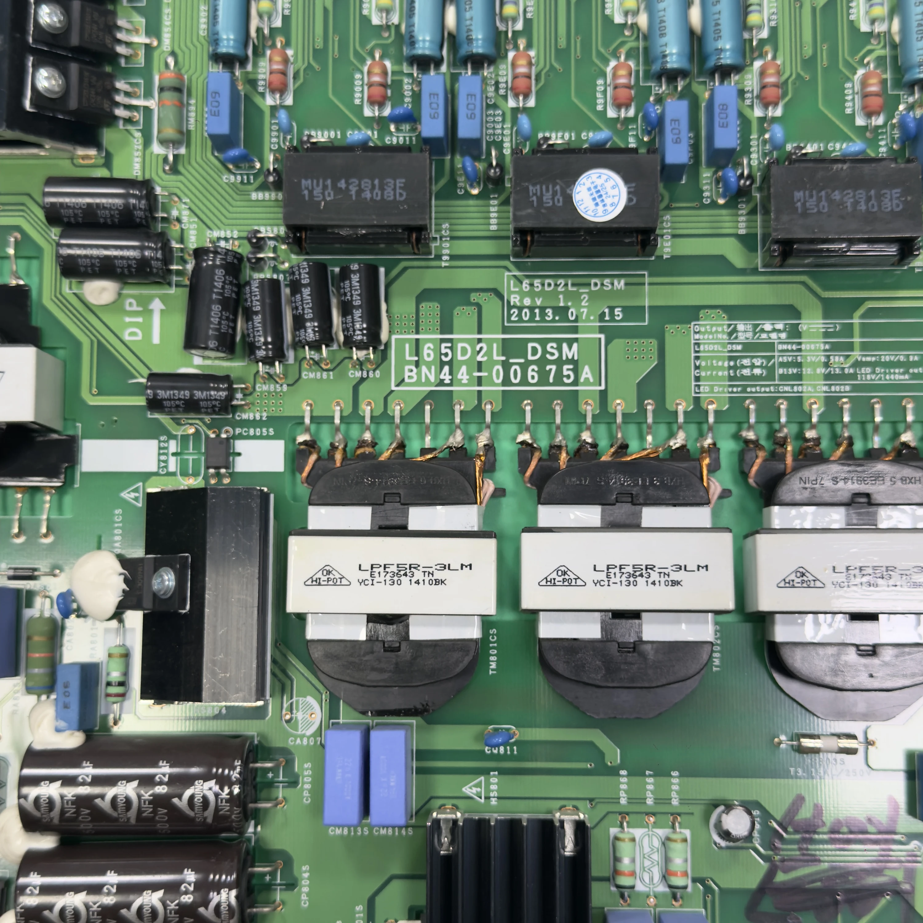 Power Supply Board L65D2L_DDY For BN44-00675B BN44-00675A UE65F9000ST UE55F9000ST UN55F9000AF UN65F9000AF UA55F9000 UA65F9000