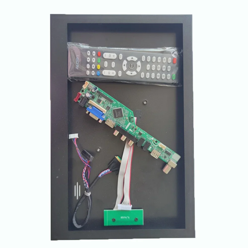 Liga de Alumínio Painel Back Cover Box Universal Metal Case 14.1 15.4 15.6 17.3 16 Polegada Fit para Lvds Vga tv Controller Board e Tela