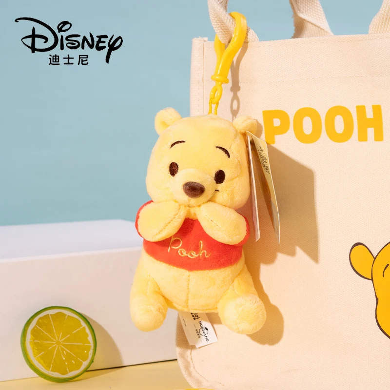 Plush Toy Disney Winnie the Pooh Piglet Anime Cartoon Doll Keyring