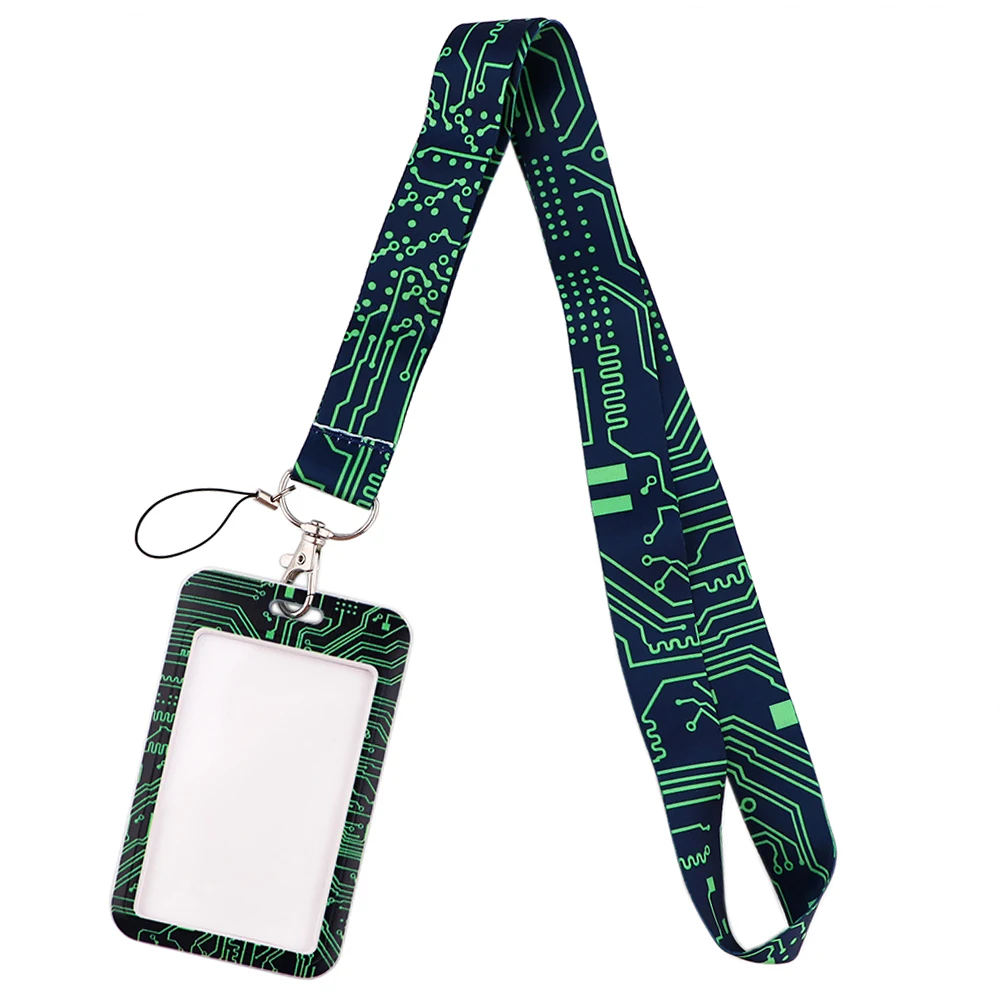 

Credential holder IT Chip Key lanyard Car Keychain Personalise Office ID Card Pass Gym Mobile Phone KeyRing Badge Holder Jewelry