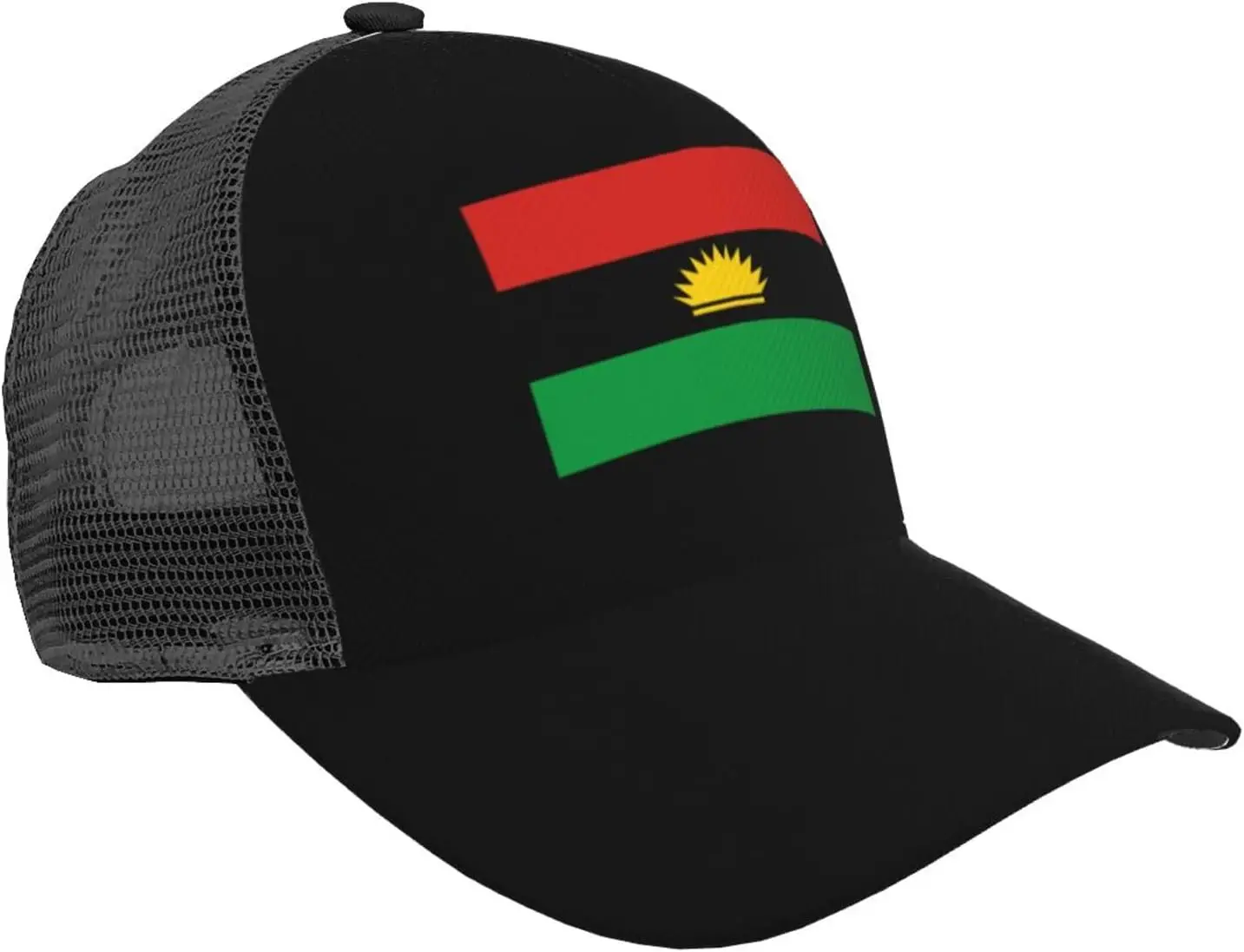 

Бейсболка унисекс с флагом Biafra, регулируемая уличная бейсболка из дышащей сетки