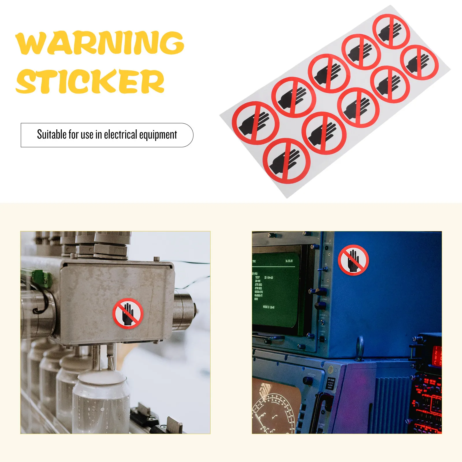 방수 안전 경고 스티커는 가정, 사무실, 공장, 창고, 실험실, 가전제품, 가구용 표지판 라벨을 만지지 마세요.