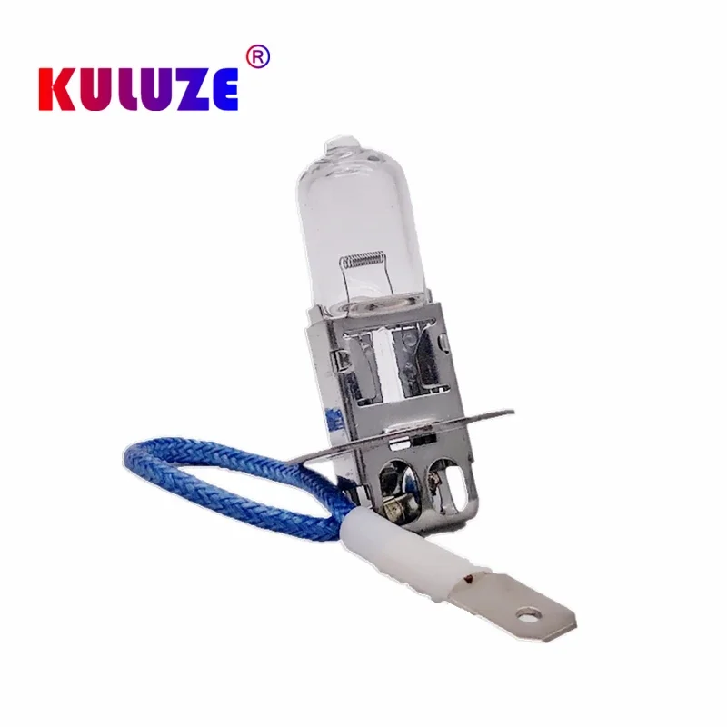 10pcs H3 흰색 투명 석영 유리 전조등 자동차 12V55W 할로겐 전구 안개 램프 3200K 도매