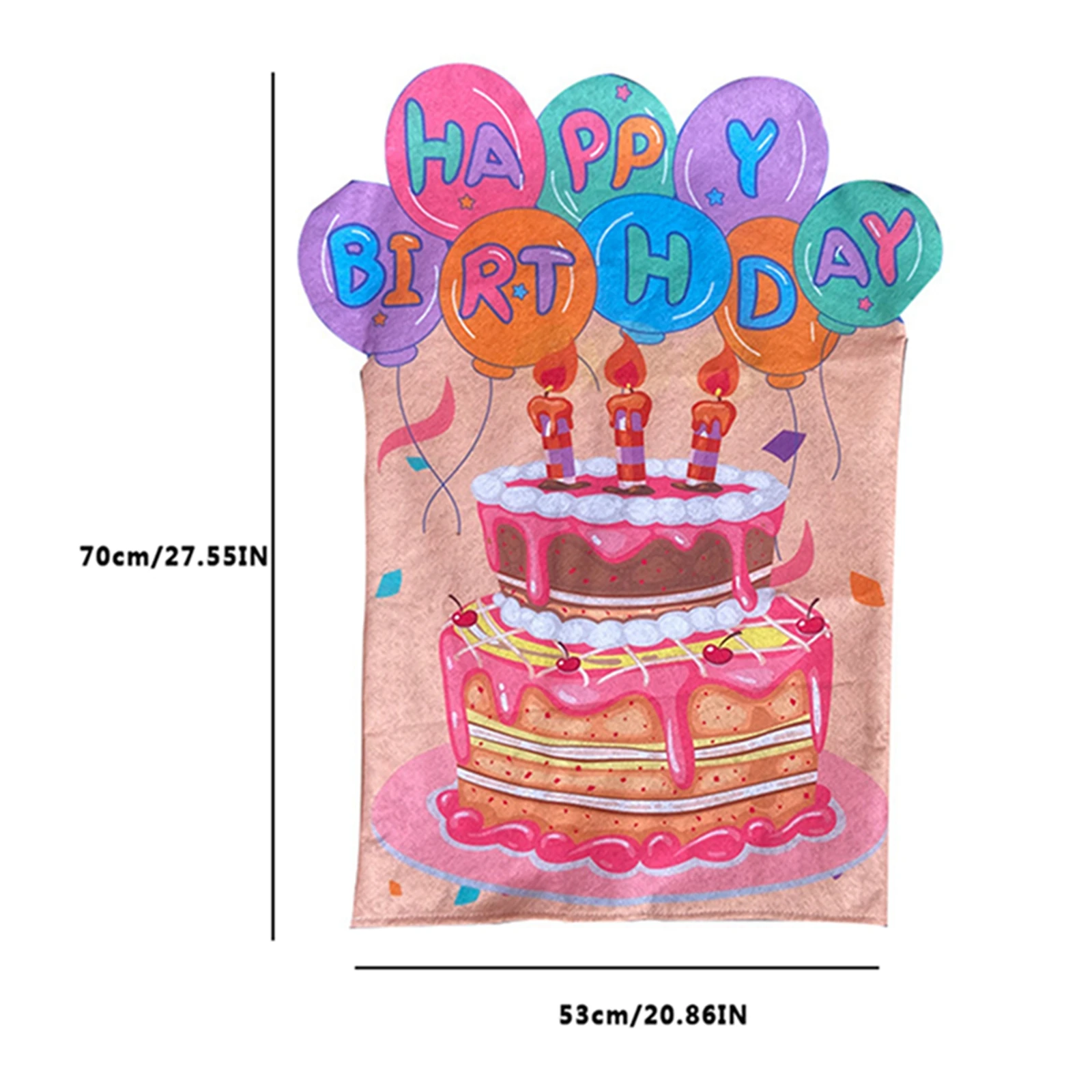 Birthday Chair Cover Colorful Home Party Chair Cover for Kids Birthday Seat Cover Classroom Chair Birthday Dining Room Decor 4