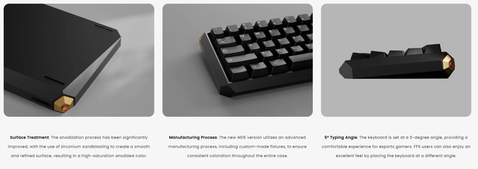 Корпус KBDfans 461E алюминиевый для клавиатуры 60% | AliExpress