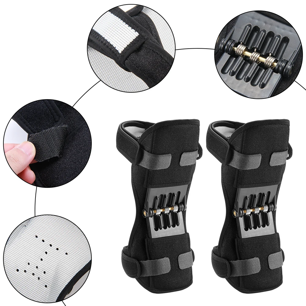 1 Piece Knee Protection Booster Power Support Knee Guard Strong Rebound Patella Joint Protection Outdoor Sports Guard