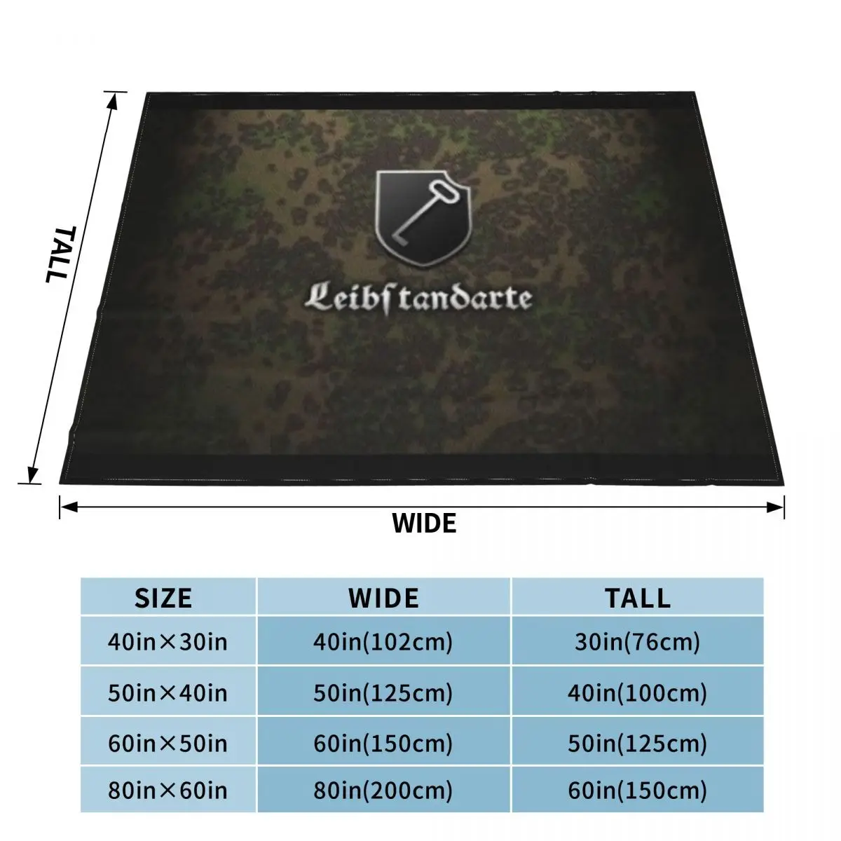 Leibstandarte 571 Blanket Throw Blanket Blankets & Throws Throw Blanket 3