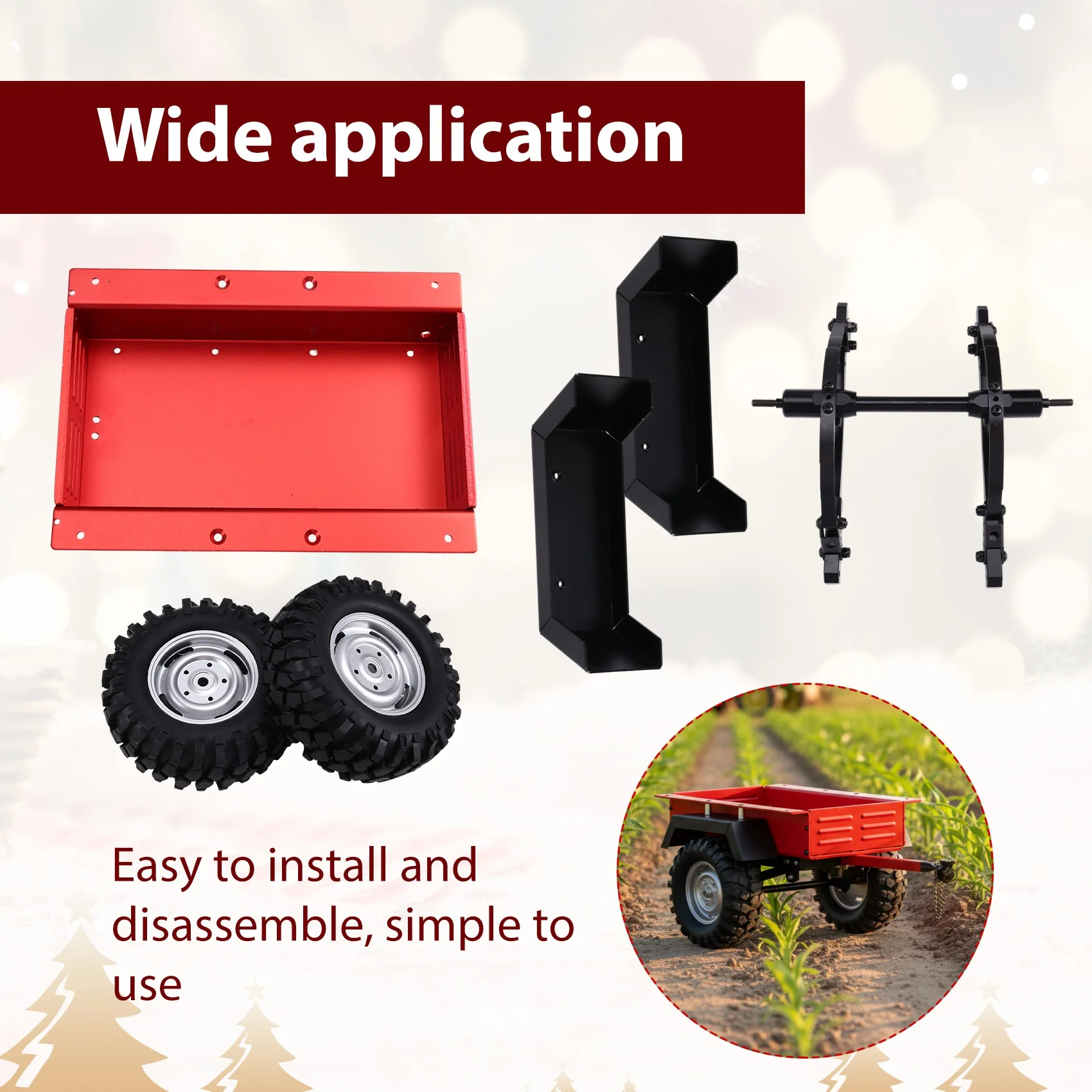 RC Gusjenička Prikolica 1/10 Axial SCX10 TRX4 D90 - Crawler Dodatak