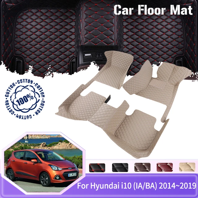 missil tank styrte Car Floor Mats For Hyundai i10 BA Gran Metro Taxi Hatchback 2014 2015 2016  2017 2018 2019 Leather Mat Carpet Pad Car Accessories - AliExpress