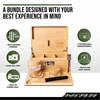 Wooden Tobacco Herb Storage Box Stash Case Cigarette Tray Natural Handmade For Smoking Pipe Accessories 4