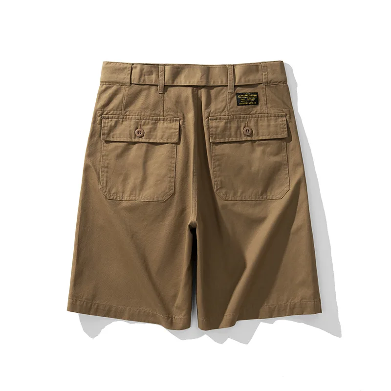 OKONKWO Gurkha Casual Pants Military Motorcycle Five Point Shorts Light Brushed Workwear Breeches Outdoor Travel Camping Sports