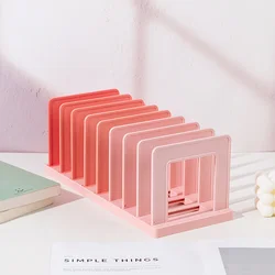 Premium Desktop Book Stand Organizer - Durable & Sleek Design for Students and Professionals (Pink)