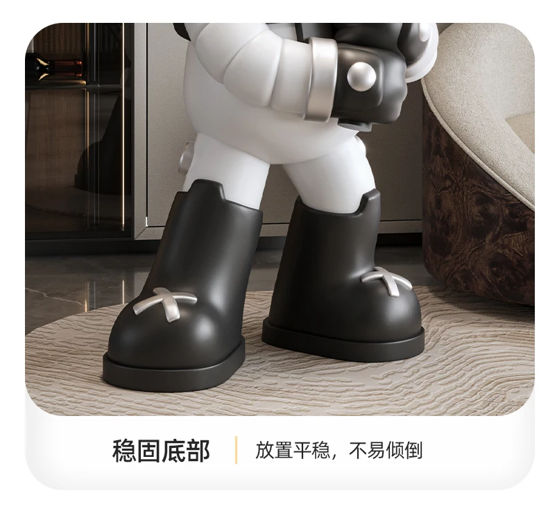 Cool Lightsaber Violent Bear Floor Ornaments Light Luxury Living Room TV Cabinet Decoration Home Ornaments Sculpture