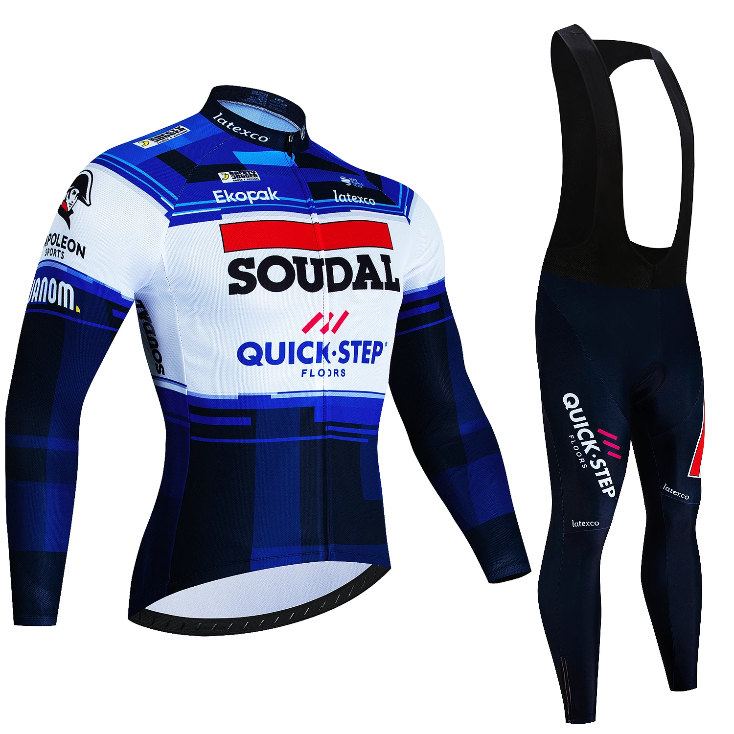 

QUICK STEP Mtb Одежда 2022 велосипедный комплект из джерси мужской осенний длинный мужской костюм с длинными рукавами дышащая одежда брюки рубашка нагрудник