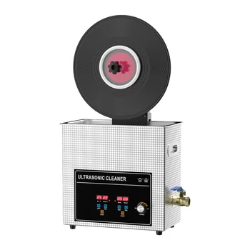6L Vinyl Record Ultrasonic Cleaner with Bracket(Set) for Cleaning EP 7 LP 12 Inch Records Label Saver Aluminum CNC Made 1
