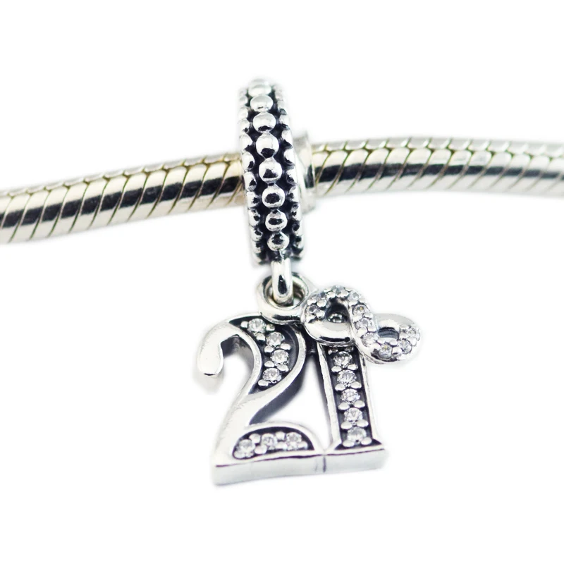 

Подвеска для браслета «сделай сам», из серебра 925 пробы