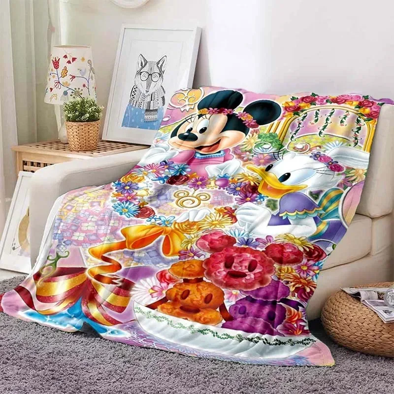 thumbnail image 1 of Manta ligera con estampado de Mickey Minnie de Disney para sala de estar, dormitorio, habitación de los niños, manta cálida, regalo de Navidad, 1 of 5