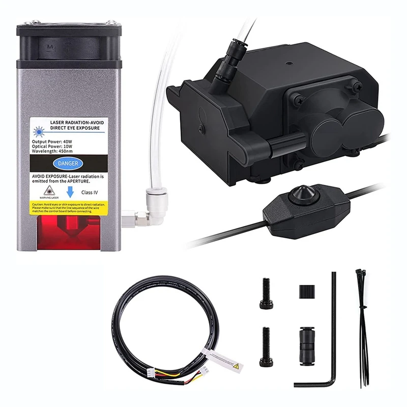 

Модуль гравировального станка, 40 Вт, 450 нм, 10 Вт, 30 л/мин