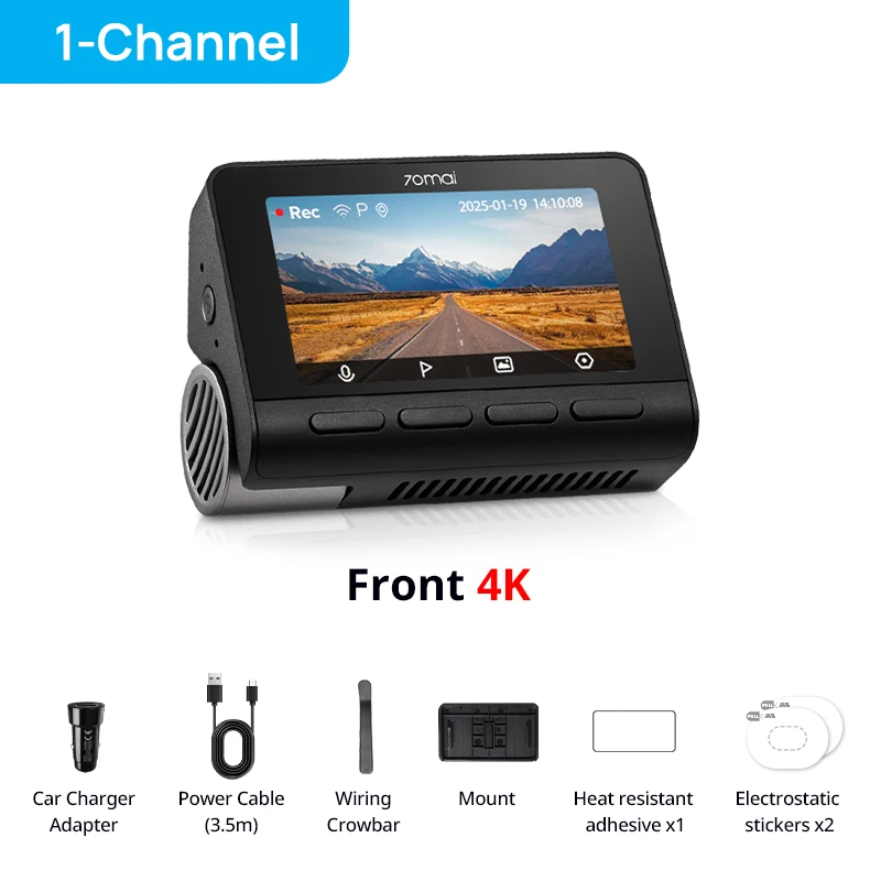 70mai 4K A800SE Car DVR Cost-effective with Super Night Vision