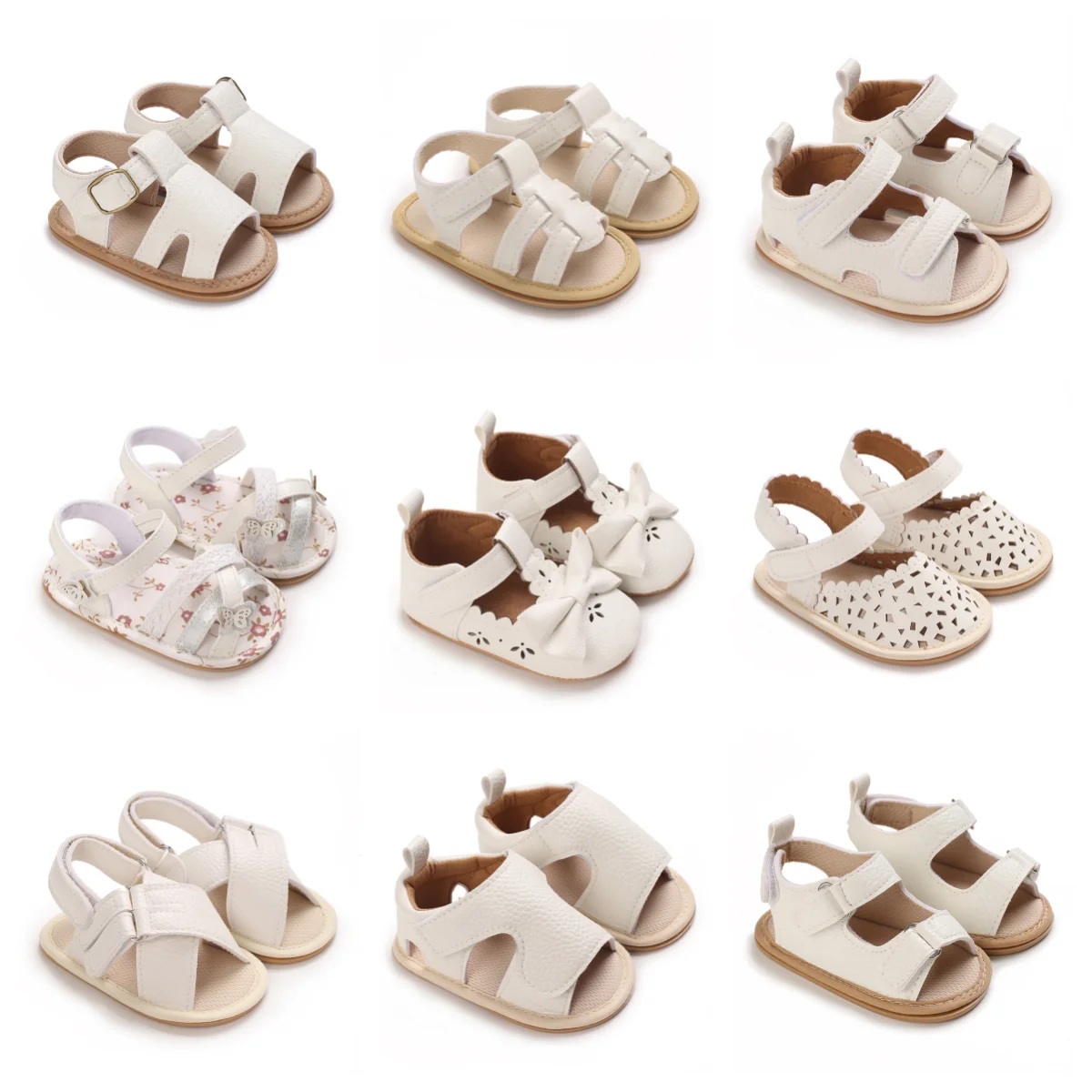 Summer Newborn Sandal Cool And Non Slip Soft Soled Baby Walking Shoes Simple And Versatile Children's Casual Shoes