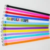 Wholesales 10pcs Colorful 8mm Silicone Wristband 8x210mm DIY Accessories Bracelet Fit 8mm Slide Charms Letters 1