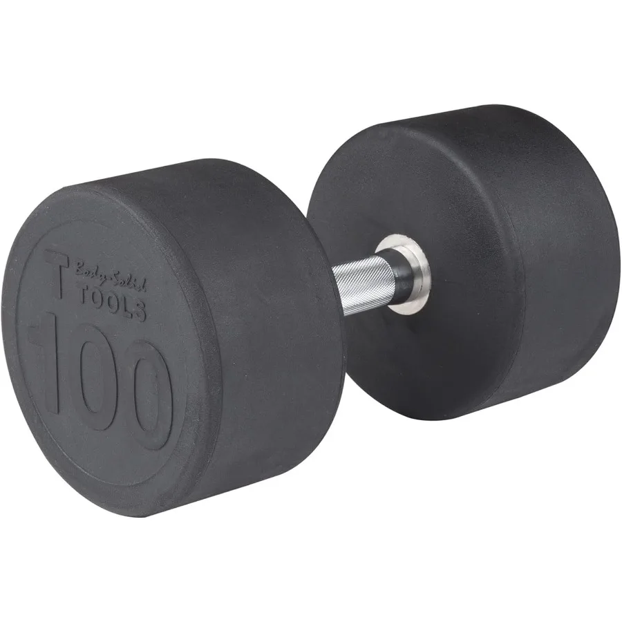 プレミアムラウンドラバーコーティング鋳鉄ダンベル、頑丈なスチール