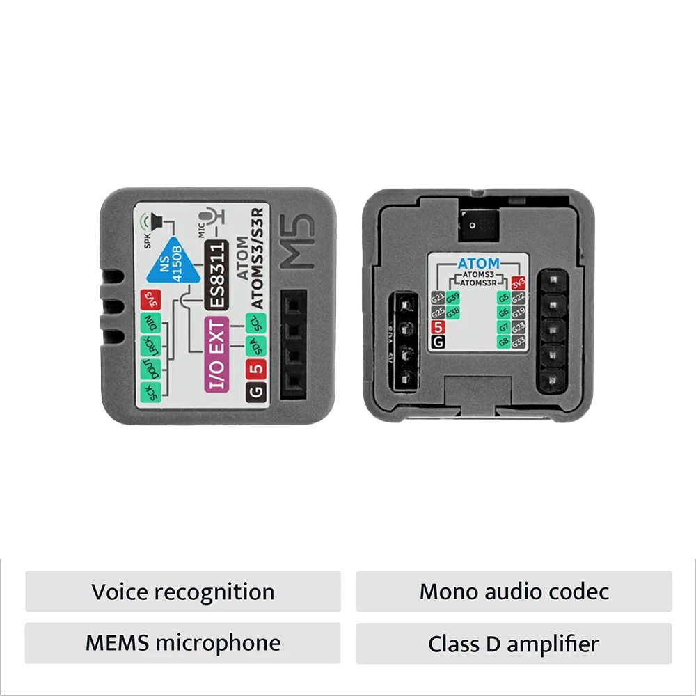 Atomic Echo Speech Recognition Base ES8311 Audio Decoding MEMS Microphone module