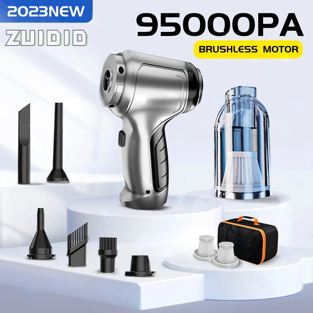 

95000PA Wireless Portable Car Vacuum Cleaner Vacuum Cleaners Powerful Handheld Cleaning Machine Car Accessories Home Appliance