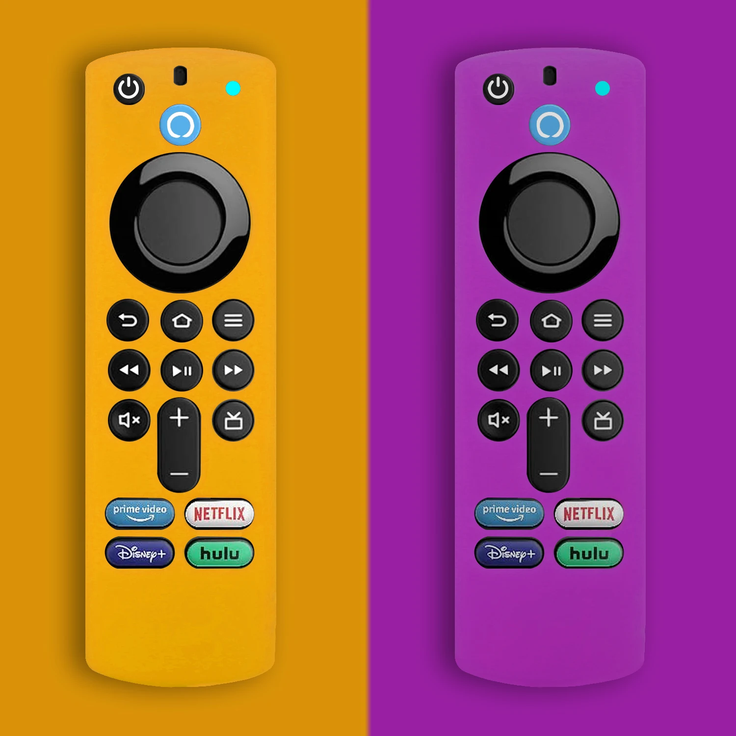 Custodia In Silicone Da 1 Paio Adatta Per Amazon Alexa Voice Fire Tv Stick 4K 3Rd Cover Protettiva Antiscivolo Antiurto Per Telecomando