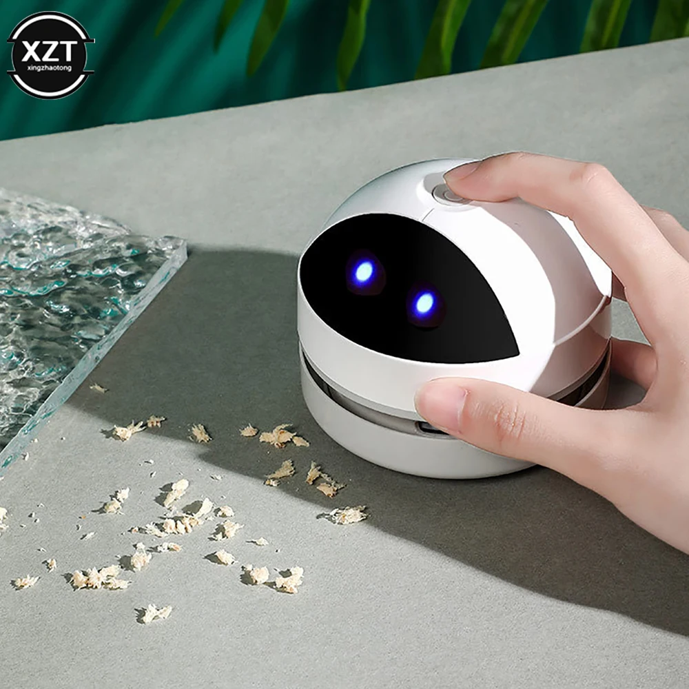 Mini Desktop Aspirador de pó Handheld Wireless Cleaner Desktop Sweeper Portátil Office Home Cleaning Tools Lápis Eraser Crumbs