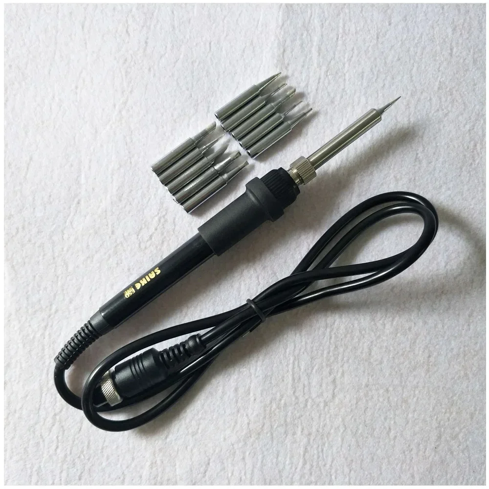 Ручка для паяльника Saike 936, подходит для электронной сварки с 5 наконечниками + инструмент для пайки 10p для 852D 909D 936 937 898D 8586D BGA