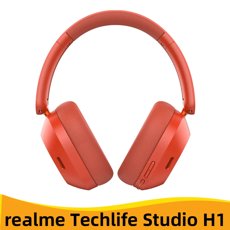 Auriculares Inalámbricos Realme TechLife Studio H1 - 70h Autonomía, ANC 43dB, Audio Espacial 360° - 8