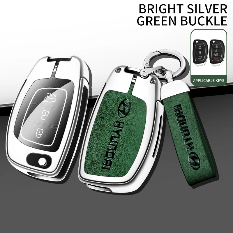 thumbnail image 1 of Funda para llave de coche con cubierta completa para Hyundai Creta Tucson Santa Fe Elantra Sonata i10 i20 i30 i40 i25 ix35 Accesorios, 1 of 5